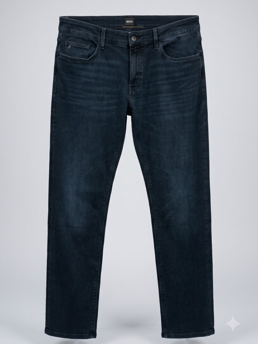 Boss Men's Slim Straight Jeans in Dark Indigo-Blue Regular Fit 36×32.